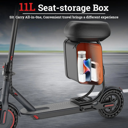 8.5‘’ LADPED LP60 Electric Scooter 350W Motor 36V 5.2Ah Battery 19mph Max Speed Up to 16miles Range with Removable Seat & Box